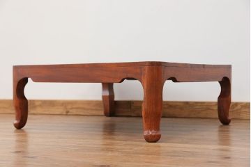 アンティーク家具　古民具・骨董 天板欅材一枚板!シンプルな座卓(テーブル)
