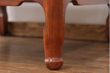 アンティーク家具　古民具・骨董 天板欅材一枚板!シンプルな座卓(テーブル)
