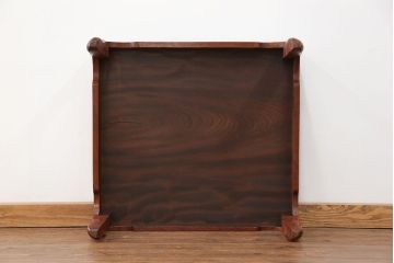 アンティーク家具　古民具・骨董 天板欅材一枚板!シンプルな座卓(テーブル)