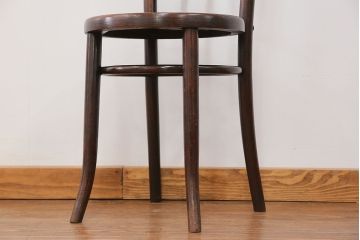アンティーク家具　イギリスアンティーク 味わい深いスピンドルバック ベントウッドチェア(1)(椅子、イス)