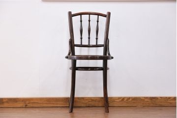 アンティーク家具　イギリスアンティーク 味わい深いスピンドルバック ベントウッドチェア(3)(椅子、イス)