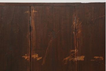 レトロ家具　昭和レトロ 古い木の時代箪笥ローボード(ローチェスト)