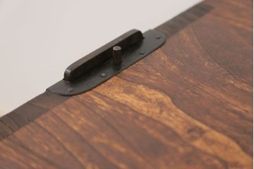 アンティーク家具　古民具・骨董 古い木の時代箪笥ローチェスト(ローボード)