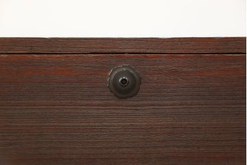 アンティーク家具　古民具・骨董 古い木の時代箪笥ローチェスト(ローボード)