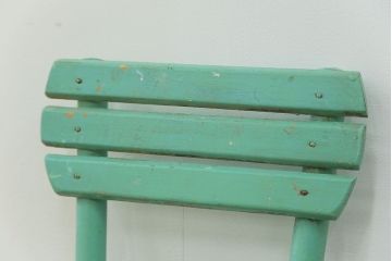 アンティーク家具　フランスアンティーク かわいいペイントキッズチェア(チャイルドチェア、椅子、イス、こども)