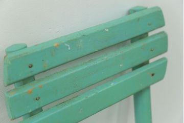 アンティーク家具　フランスアンティーク かわいいペイントキッズチェア(チャイルドチェア、椅子、イス、こども)