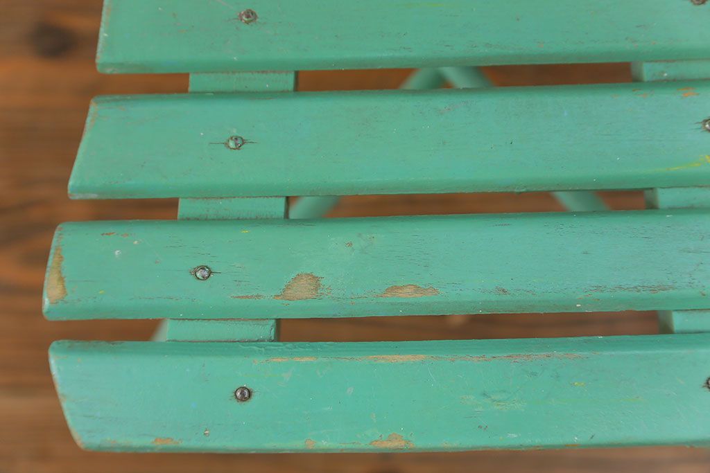 アンティーク家具　フランスアンティーク かわいいペイントキッズチェア(チャイルドチェア、椅子、イス、こども)