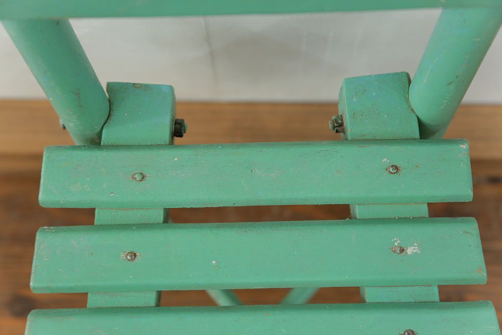 アンティーク家具　フランスアンティーク かわいいペイントキッズチェア(チャイルドチェア、椅子、イス、こども)