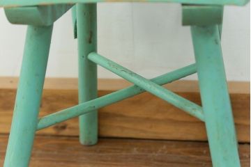 アンティーク家具　フランスアンティーク かわいいペイントキッズチェア(チャイルドチェア、椅子、イス、こども)