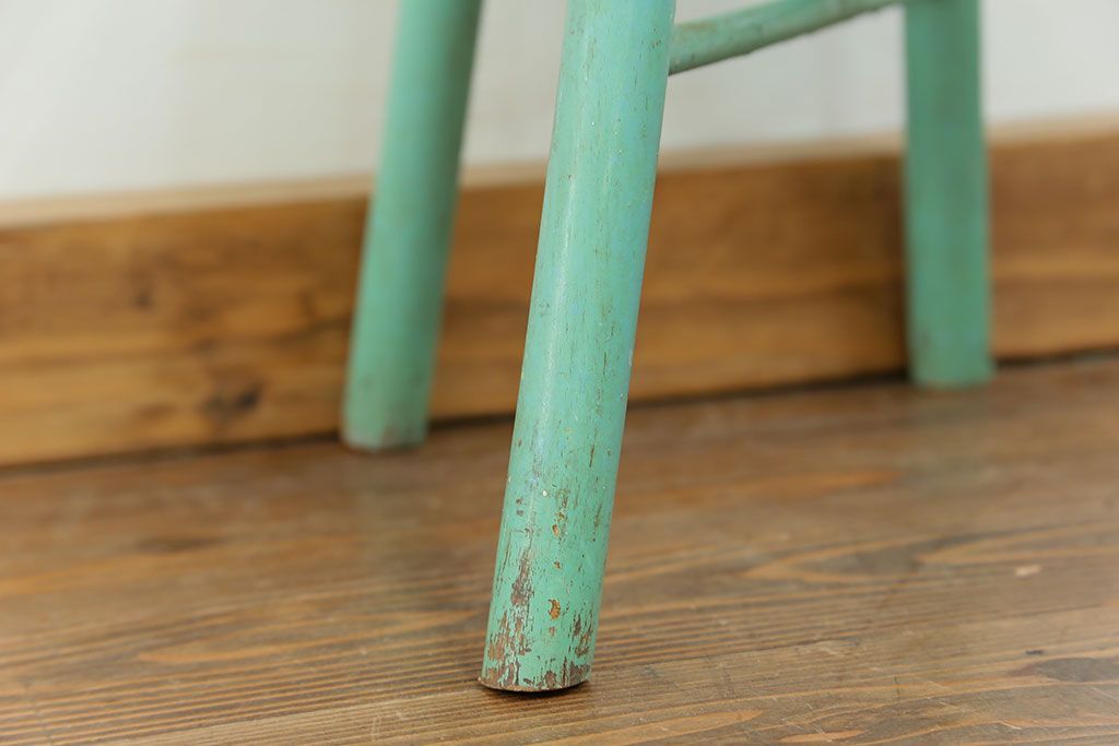 アンティーク家具　フランスアンティーク かわいいペイントキッズチェア(チャイルドチェア、椅子、イス、こども)