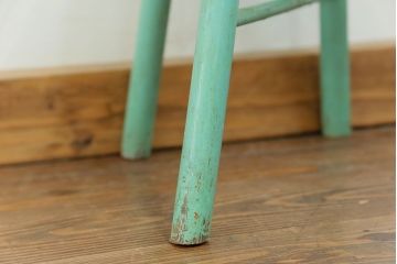 アンティーク家具　フランスアンティーク かわいいペイントキッズチェア(チャイルドチェア、椅子、イス、こども)