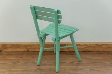 アンティーク家具　フランスアンティーク かわいいペイントキッズチェア(チャイルドチェア、椅子、イス、こども)