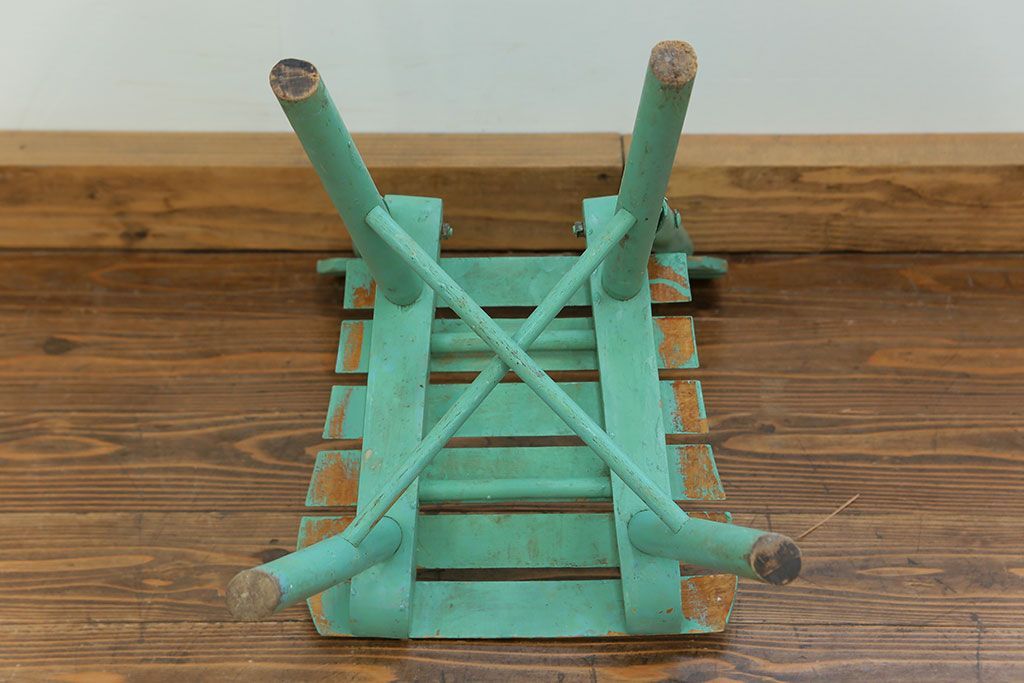 アンティーク家具　フランスアンティーク かわいいペイントキッズチェア(チャイルドチェア、椅子、イス、こども)