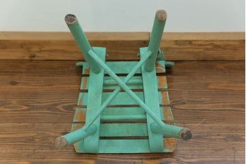 アンティーク家具　フランスアンティーク かわいいペイントキッズチェア(チャイルドチェア、椅子、イス、こども)