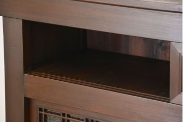 アンティーク家具　古民具・骨董 上手造りの美しい五尺水屋箪笥(昇り引き出し付き)(食器棚、収納棚)