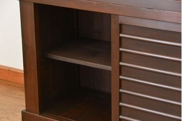 アンティーク家具　古民具・骨董 上手造りの美しい五尺水屋箪笥(昇り引き出し付き)(食器棚、収納棚)