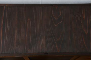 アンティーク家具　古民具・骨董 上手造りの美しい五尺水屋箪笥(昇り引き出し付き)(食器棚、収納棚)