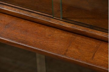 アンティーク家具　イギリスアンティーク シンプルなデザインのオーク材 スタッキングブックケース(1)(ガラスケース、本箱、収納棚)