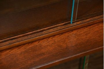 アンティーク家具　イギリスアンティーク シンプルなデザインのオーク材 スタッキングブックケース(2)(ガラスケース、本箱、収納棚)