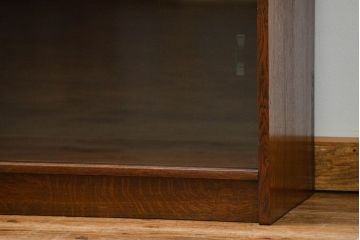 アンティーク家具　イギリスアンティーク シンプルなデザインのオーク材 スタッキングブックケース(2)(ガラスケース、本箱、収納棚)