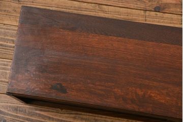 アンティーク家具　イギリスアンティーク シンプルなデザインのオーク材 スタッキングブックケース(2)(ガラスケース、本箱、収納棚)