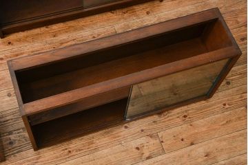 アンティーク家具　イギリスアンティーク シンプルなデザインのオーク材 スタッキングブックケース(2)(ガラスケース、本箱、収納棚)