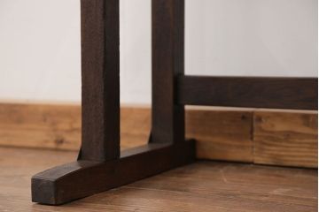 アンティーク家具　アンティーク 古いナラ材の小さな作業台(テーブル、机)