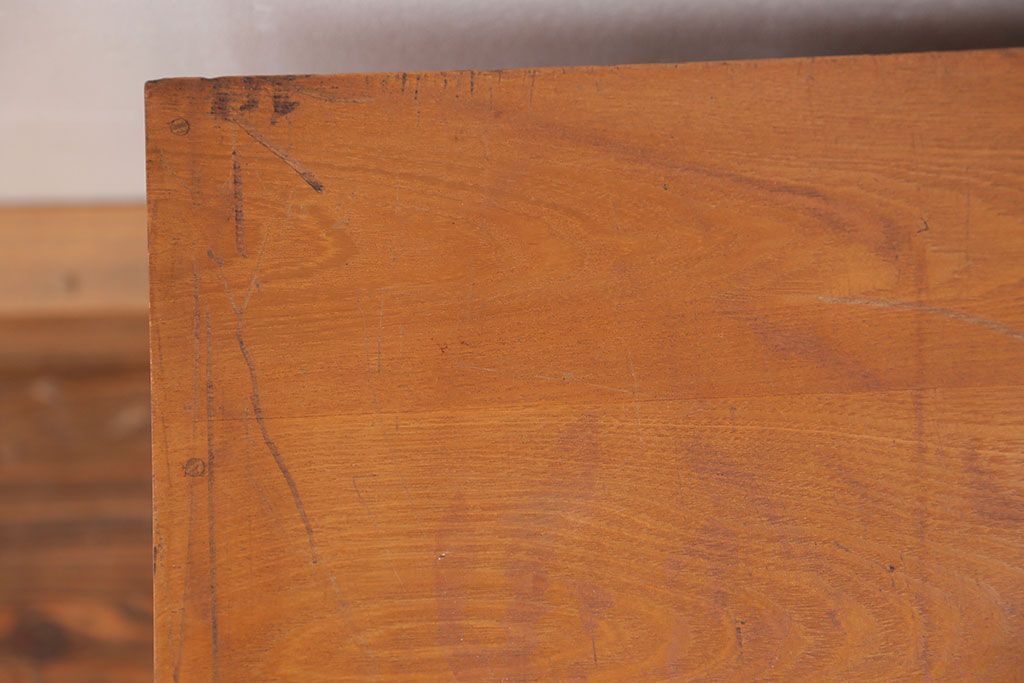 レトロ家具　昭和レトロ 古い木の大振りな小引き出し(チェスト、ドロワー)