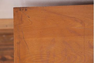 レトロ家具　昭和レトロ 古い木の大振りな小引き出し(チェスト、ドロワー)