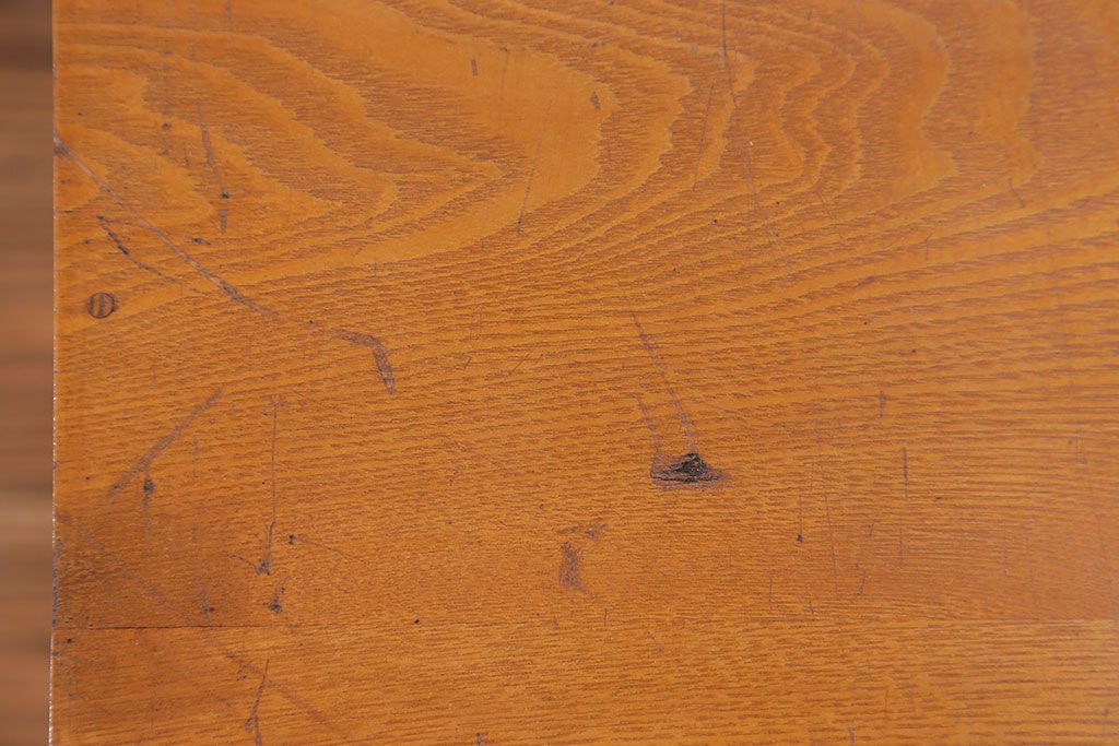 レトロ家具　昭和レトロ 古い木の大振りな小引き出し(チェスト、ドロワー)