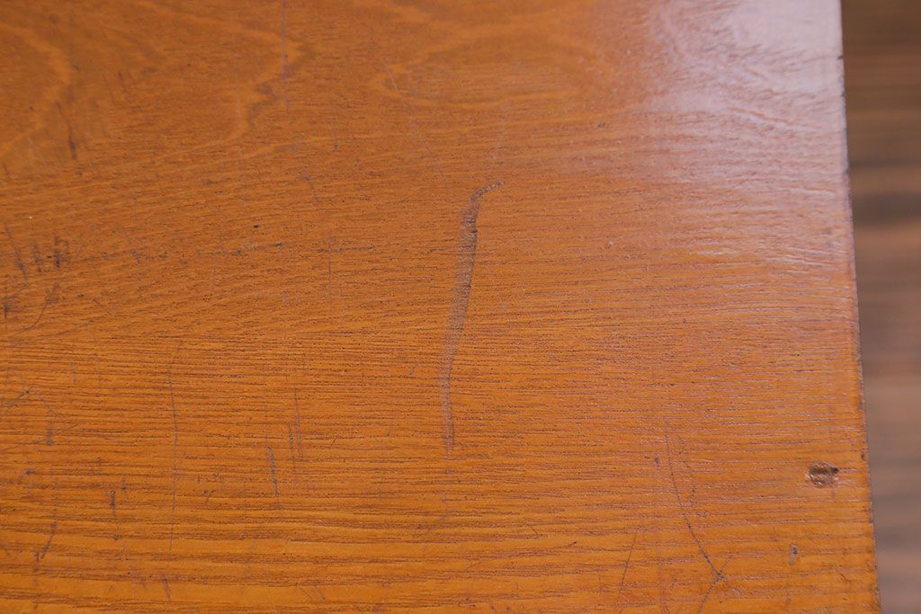 レトロ家具　昭和レトロ 古い木の大振りな小引き出し(チェスト、ドロワー)