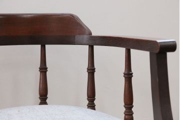アンティーク家具　アンティーク 古いナラ材の上質な回転椅子(回転椅子、ドクターチェア)