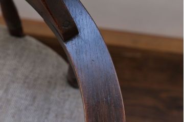 アンティーク家具　アンティーク 古いナラ材の上質な回転椅子(回転椅子、ドクターチェア)