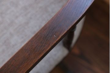 アンティーク家具　アンティーク 古いナラ材の上質な回転椅子(回転椅子、ドクターチェア)