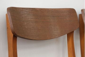 北欧家具 シンプルなデザイン　北欧ビンテージチェア2脚セット(1)(ミッドセンチュリー、椅子、イス)