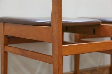 北欧家具 シンプルなデザイン　北欧ビンテージチェア2脚セット(1)(ミッドセンチュリー、椅子、イス)