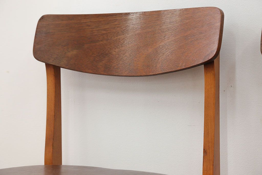 北欧家具 シンプルなデザイン　北欧ビンテージチェア2脚セット(2)(ミッドセンチュリー、椅子、イス)