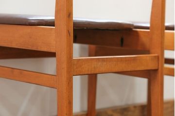 北欧家具 シンプルなデザイン　北欧ビンテージチェア2脚セット(2)(ミッドセンチュリー、椅子、イス)