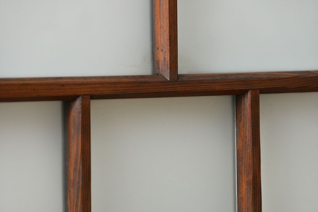 昭和レトロ　シンプルなすりガラス窓3枚セット(ガラス戸・引き戸)