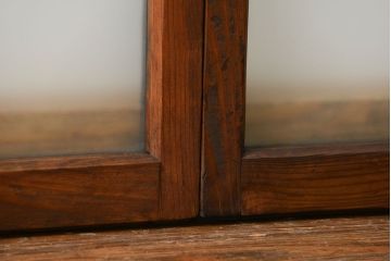 昭和レトロ　シンプルなすりガラス窓3枚セット(ガラス戸・引き戸)