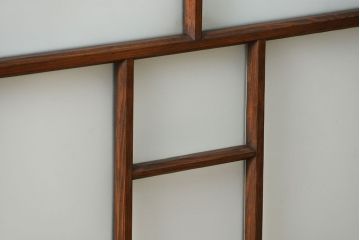 昭和レトロ　シンプルなすりガラス窓3枚セット(ガラス戸・引き戸)