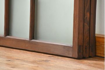 昭和レトロ　シンプルなすりガラス窓3枚セット(ガラス戸・引き戸)