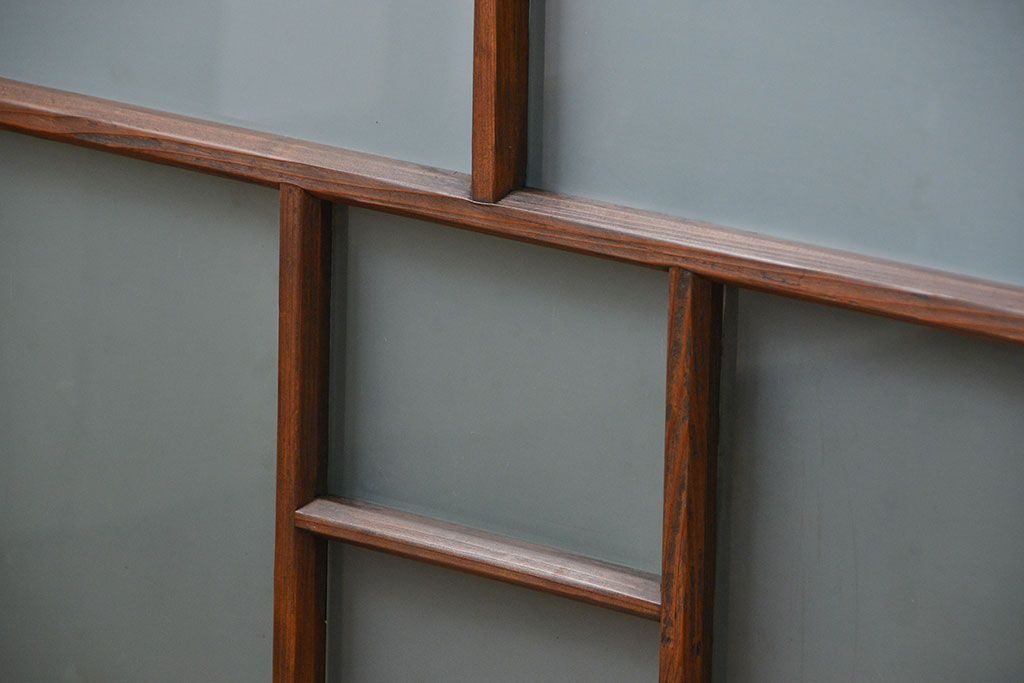 昭和レトロ　シンプルなすりガラス窓3枚セット(ガラス戸・引き戸)