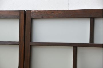 昭和レトロ　シンプルなすりガラス窓3枚セット(ガラス戸・引き戸)