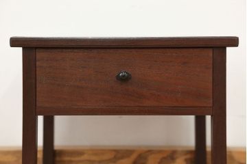 アンティーク雑貨　古民具・骨董 古い桑材の上質な透かし彫り　花台(サイドテーブル)