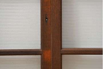 昭和レトロ シンプルなモールガラス引き戸4枚(窓ガラス・建具・ガラス戸)