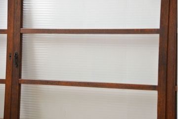 昭和レトロ シンプルなモールガラス引き戸4枚(窓ガラス・建具・ガラス戸)