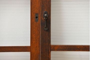 昭和レトロ シンプルなモールガラス引き戸4枚(窓ガラス・建具・ガラス戸)