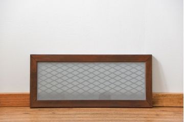 古民具・骨董 すりガラス入りの組子欄間1枚(明り取り)