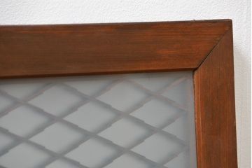 古民具・骨董 すりガラス入りの組子欄間1枚(明り取り)